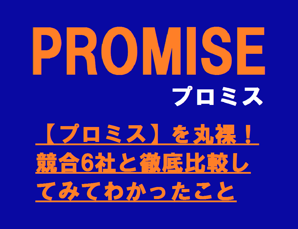 【プロミス】を丸裸！競合6社と徹底比較してみてわかったこと