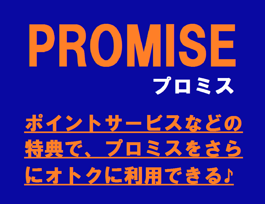 ポイントサービスなどの特典で、プロミスをさらにオトクに利用できる♪