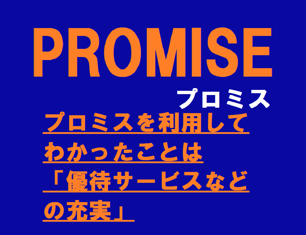 プロミスを利用してわかったことは、「優待サービスなどの充実」！